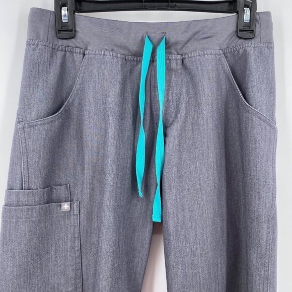 Figs Technical Collection Grey Pants Women's Size Small Tall - Picture 2 of 8